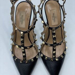 Valentino garavani rockstud ankle strap heels